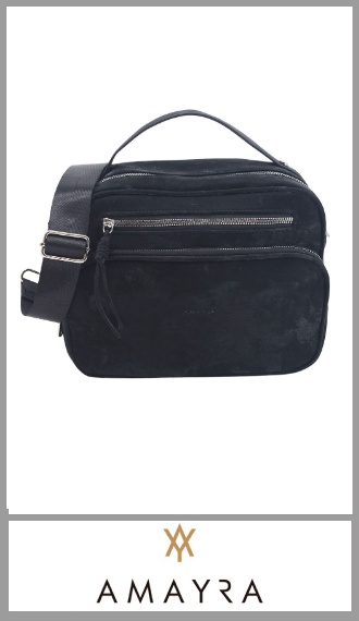 Cartera morral negro AMAYRA para mujer