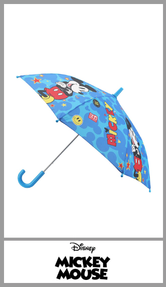 Paraguas manual DISNEY MICKEY  17 pulgadas