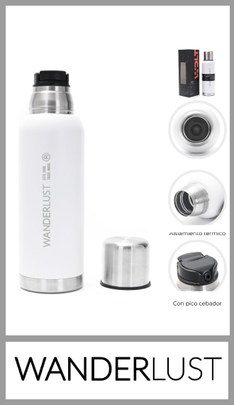 Termo Wanderlust acero inoxidable con pico 1000ml