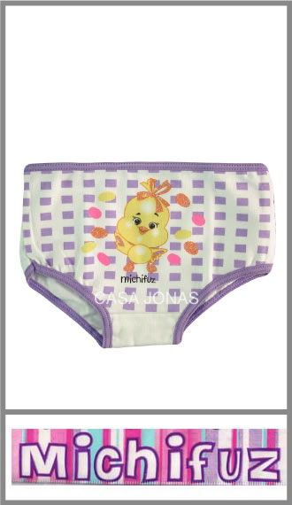 Bombacha beba algodon/lycra estampada/brillantitos Michifuz