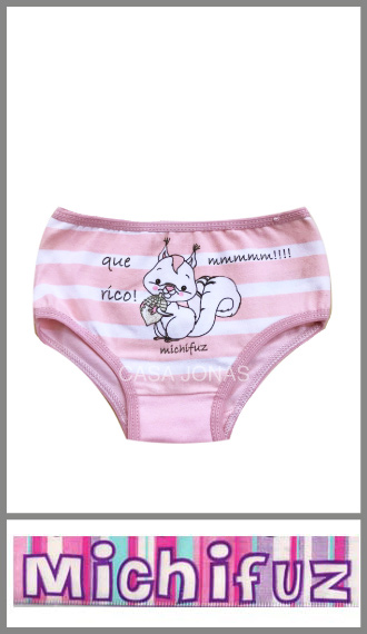 Bombacha Michifuz rosa NAVIDAD  para beba en alg/lyc