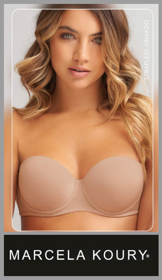 Corpño M.Koury strapless microf lisa armado c/base bretel desmontable