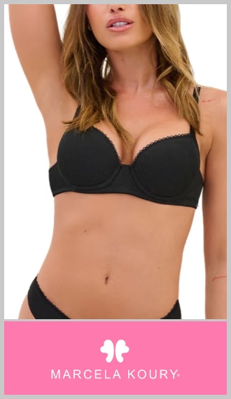 Conjunto M.Koury en tricot de lycra rayado armado y cola less