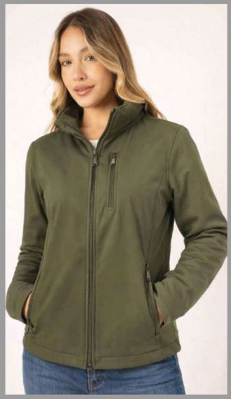 Campera Outlet en p.u. simil cuero para mujer T S/2XL