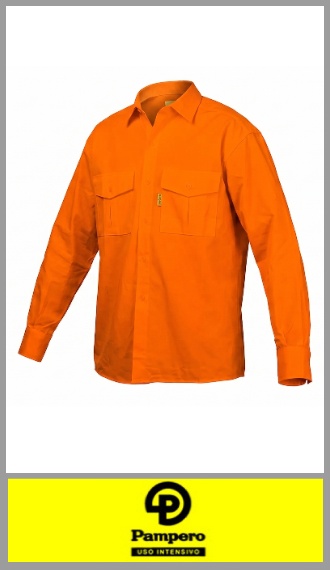 Camisa Pampero ORIGINAL Naranja uso intensivo ropa de trabajo t 48/54