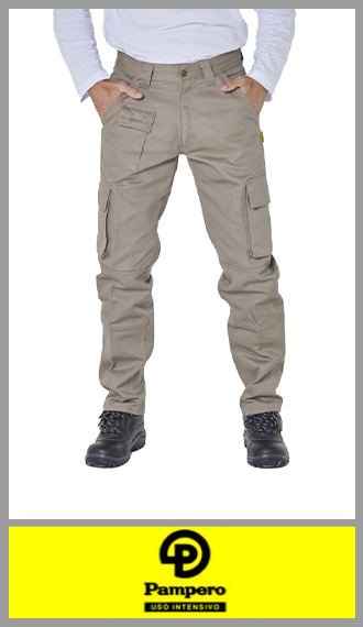 Pantalon cargo Pampero ORIGINAL beige ropa de trabajo t 56/60