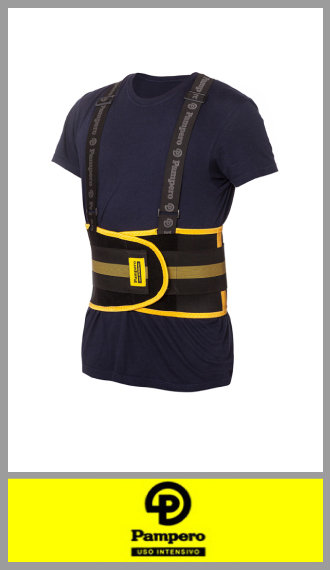 Faja lumbar Pampero, uso ideal para ropa de trabajo talles 1 al 5