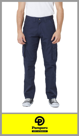 Pantalon Pampero ORIGINAL cargo tela Ripstop Marino uso intensivo 38/54