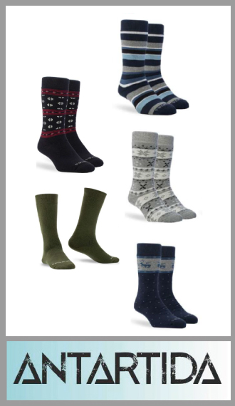 Media Antartida termica en dralon fantasía para hombre