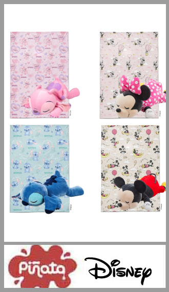Almohadon + manta flannel licencia Disney