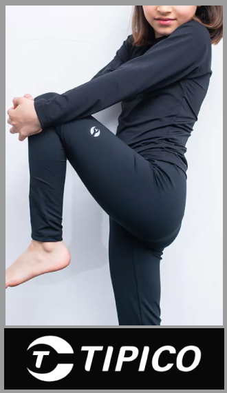 Calza larga deportiva Típico en hidrowick negra p/varón t 12/16