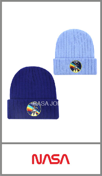 Gorro de invierno tejido amplio NASA para nene