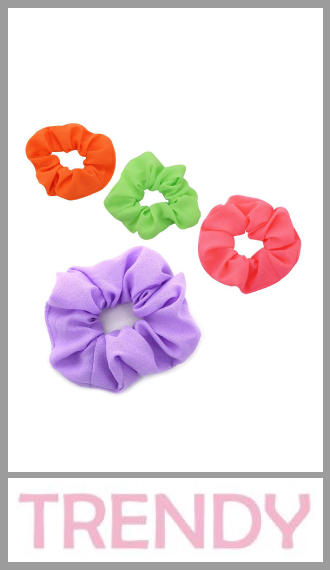 Scrunchie Gomita ancha para pelo Trendy para mujer