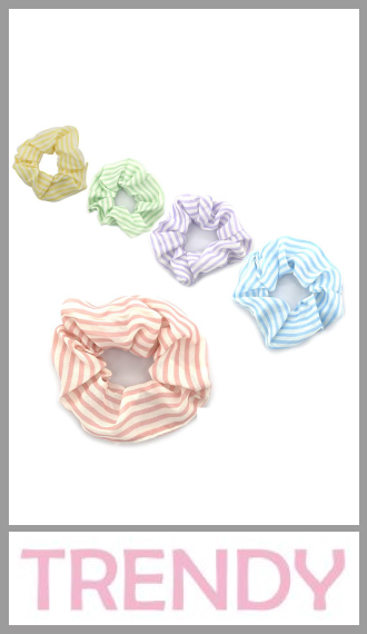 Scrunchie Gomita ancha para pelo Trendy para mujer