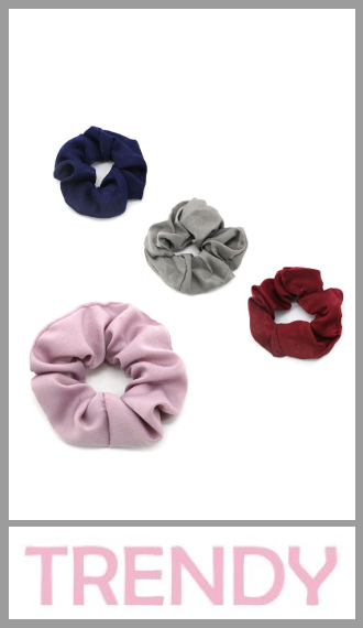 Scrunchie Gomita ancha para pelo Trendy para mujer