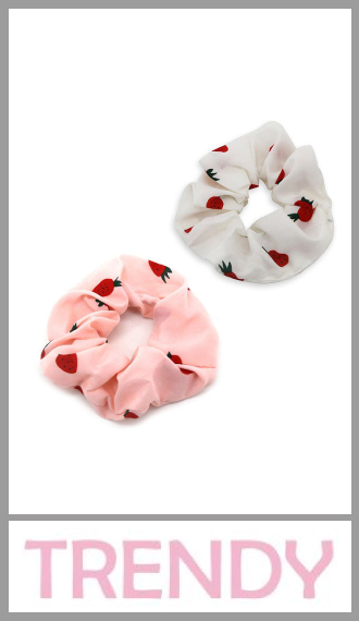 Scrunchie Gomita ancha para pelo Trendy para mujer