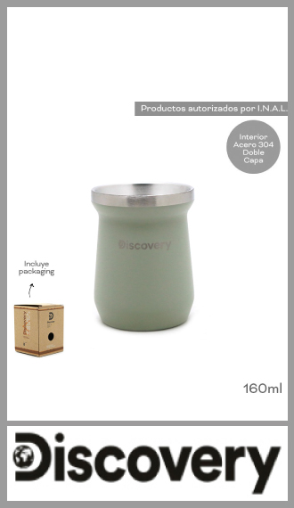 Mate Discovery doble capa de acero  160ml