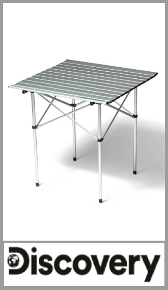 Mesa plegable Discovery para camping Medidas: 70cm x 70cm x 70cm