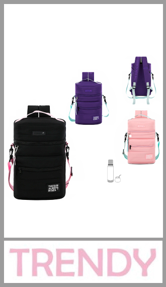 Mochila matero TRENDY  liso medida 37cm x 20cm x 12cm