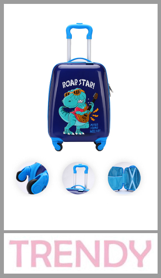 Valija infantil Trendy de cabina, ABS con 4 ruedas 360°