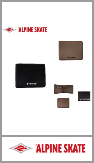 Billetera  ALPINE SKATE  de hombre en PU en cajita individual