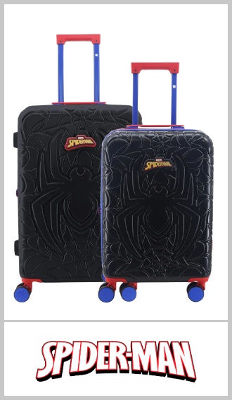 Set de 2 valija de Spiderman 20 y 24  pulgadas
