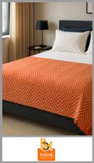 Manta Pie de Cama BARAK tejida, algodón y poliéster. Medida: 1.25m x 1.50m. Pack por unidad.