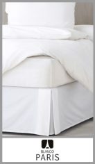 Cubre sommier BLANCO PARIS ajustable y lavable. Para base de sommier de 90cm x 190cm, Confeccionado en de microfibra saten touch. Pack por unidad en bolsa de pvc.
Colores surtidos