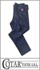 Calza Cotar chupin en tela suplex micro frizada color azul talles 6/10