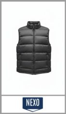 Chaleco de invierno NEXO para hombre, con cierre completo, dos bolsillos con cierre y bolsillo interno. Cintura semi elastizada. Tela suave al tacto. Color Negro. Talles L, XL y 2XL. Pack por unidad.