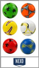 Pelota de Futbol Número 5. Confeccionada en Pvc interior y exterior. De 280 gramos de peso. Medida: N*5. Pack por DOCENA en colores y diseños surtidos como en la imagen.
