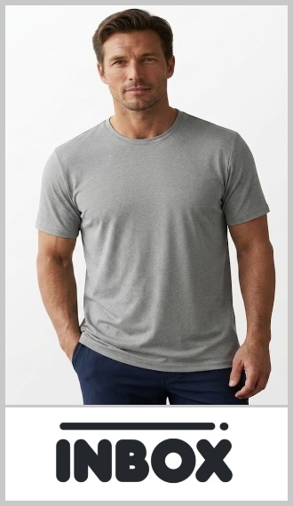 Remera deportiva en tela diferenciada. INBOX de hombre para actividades deportivas y recreativas, manga corta como las imágenes. En 100% poliester, en colores negro, gris y marron. Packs por docena en curva de talles: M/3 - L/3 - XL/3 - 2XL/3, en los 3 colores surtidos.