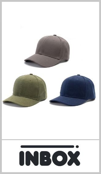 Gorra clásica INBOX de gabardina unisex. Con visera curva preformada y ajuste trasero regulable para mayor comodidad. Ideal para uso diario, actividades al aire libre o completar cualquier look casual. Colores igual a la imagen. Pack por docena