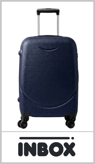 Valija de cabina carry on INBOX, rígida en ABS, con 4 ruedas giratorias de 360° que permiten desplazarla en todas las direcciones con facilidad. Su tamaño cumple con la medida habitual para llevar como equipaje de mano en el avión. Cuenta con elásticos internos para sujetar la ropa, carro reforzado y manija extensible. Color según imagen. Pack por unidad.