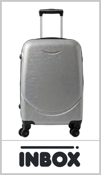 Valija de cabina carry on INBOX, rígida en ABS, con 4 ruedas giratorias de 360° que permiten desplazarla en todas las direcciones con facilidad. Su tamaño cumple con la medida habitual para llevar como equipaje de mano en el avión. Cuenta con elásticos internos para sujetar la ropa, carro reforzado y manija extensible. Color según imagen. Pack por unidad.