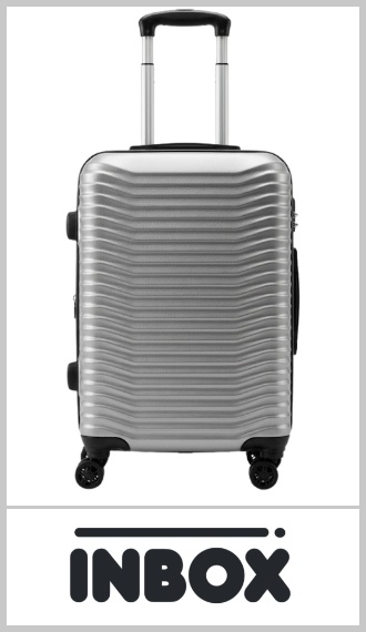 Valija de cabina carry on INBOX, rígida en ABS, con 4 ruedas giratorias de 360° que permiten desplazarla en todas las direcciones con facilidad. Su tamaño cumple con la medida habitual para llevar como equipaje de mano en el avión. Cuenta con elásticos internos para sujetar la ropa, carro reforzado y manija extensible. Color según imagen. Pack por unidad.
