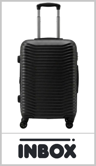 Valija de cabina carry on INBOX, rígida en ABS, con 4 ruedas giratorias de 360° que permiten desplazarla en todas las direcciones con facilidad. Su tamaño cumple con la medida habitual para llevar como equipaje de mano en el avión. Cuenta con elásticos internos para sujetar la ropa, carro reforzado y manija extensible. Color según imagen. Pack por unidad.