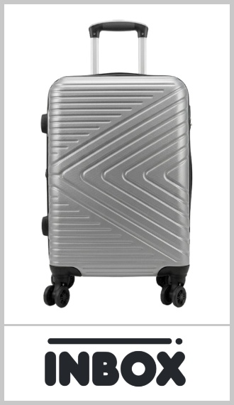Valija de cabina carry on INBOX, rígida en ABS, con 4 ruedas giratorias de 360° que permiten desplazarla en todas las direcciones con facilidad. Su tamaño cumple con la medida habitual para llevar como equipaje de mano en el avión. Cuenta con elásticos internos para sujetar la ropa, carro reforzado y manija extensible. Color según imagen. Pack por unidad.