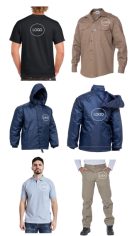 Estampado EN DTF  full color sobre prenda de ropa. Aplicable sobre remeras, chombas, pantalones de trabajo, camperas tracker, camisas de trabajo, mamelucos y más. Tamaño de logo máximo cotizado: 25cm x 25cm. Se deberá enviar el logo en alta calidad, en JPG para avanzar con el trabajo. Precio por unidad. Mínimo 20 estampas. 
Demora 10 dias desde que queda el logo confirmado