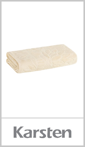 Toalla Karsten modelo Lotus 100% algodón, con gramaje de 440g/m² y cuerpo tejido en jacquard con motivos florales, que le dan un toque decorativo además de funcional. Toque suave y buena absorción, con acabado antipilling y tratamiento pre-encogido para mantener su forma después de lavados. Disponible en varios colores. De medidas aproximadas 48cm x 70cm, una sola pieza. Pack por unidad.