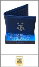 Billetera  de hombre Afa Argentina licencia oficial estampada en caja