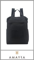 Mochila AMAYRA para mujer, confeccionada en Pu de gran calidad, totalmente forrada en su interior, con un bolsillo interno. Con un bolsillo con cierre en su exteriorn un bolsillo principal con cierre, un bolsillo plano y dos bolsillos laterales .Con correas regulables. 
Excelentes detalles y terminaciones según imagen. 
Pack por unidad
Medida 43cm X 33cm X 13cm
