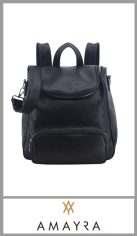 Mochila AMAYRA para mujer, confeccionada en Pu de gran calidad, totalmente forrada en su interior, con un bolsillo interno. Con un bolsillo con cierre en su exteriorn un bolsillo principal con cierre, un bolsillo exterior con cierre. Con correas regulables para mochila y contiene una tira regulable y desmontable. . 
Excelentes detalles y terminaciones según imagen. 
Pack por unidad
Medida 28cm X 30cm X 14cm
