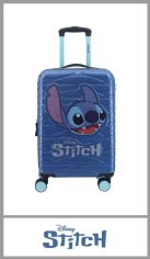 Valija de cabina carry on STITCH de ABS, rígida. Cuenta con 4 ruedas 360º que le permite moverse en todas las direcciones sin problemas. Medida justa para llevar en el avión. Divisor organizador intermedio con red y elásticos. Carro reforzado y manija extensible. Fuelle y candado a combinación TSA. Medidas: 20 pulgadas  53.00cm x 34.00cm x 22.00cm
Pack por unidad.