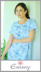 Camison ropa interior EMMY de verano para mujer, en jersey de algodón estampados, lisos y combinados surtidos, en talles S, M L, y XL.. Pack por 6 prendas, S/1 - M/2 - L/2 - XL/1.