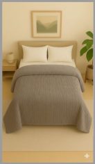 Frazada doble de 2½ plazas. Tela Flannel lisa acanalada 100% poliester. Flannel de un lado y corderito del otro. Medidas: 220cm x 240cm. En diseños surtidos y bolsa de pvc con alambre y cierre. Pack por unidad