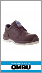 Zapato Ombu Cobalto calzado de seguridad marron c/puntera composite