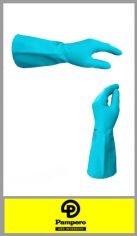 Guante acrilonitrilo PAMPERO, Material de nitrilo resistente a químicos, interior flocado que mejora la comodidad, fabricado en nitrilo color verde, agarre en seco, resistente al agua y aceite, contiene forro que absorbe la humedad y mantiene las manos secas, resistente a productos químicos,  Apto para industrias Agrícolas y Industrias química , se puede utilizar en diferentes tareas. Sello conformidad IRAM y Seguridad. 
Talles 8 y 10
Pack por docena.
