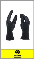 Guante touch PAMPERO de poliéster embebido pu, tejido en punto poliéster, excelente comodidad y transpirable, revestimiento en pu en la palma con tratamiento sanitized, agarre seco y resistente al agua y aceite, muñeca tejida que evita la suciedad y residuos entren al guante. Apto para diferentes tipos de industrias, se puede utilizar en diferentes tareas. Sello conformidad IRAM y Seguridad. 
Talles 8 y 10 
Pack por docena