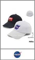Gorro visera NASA de chicos talle único